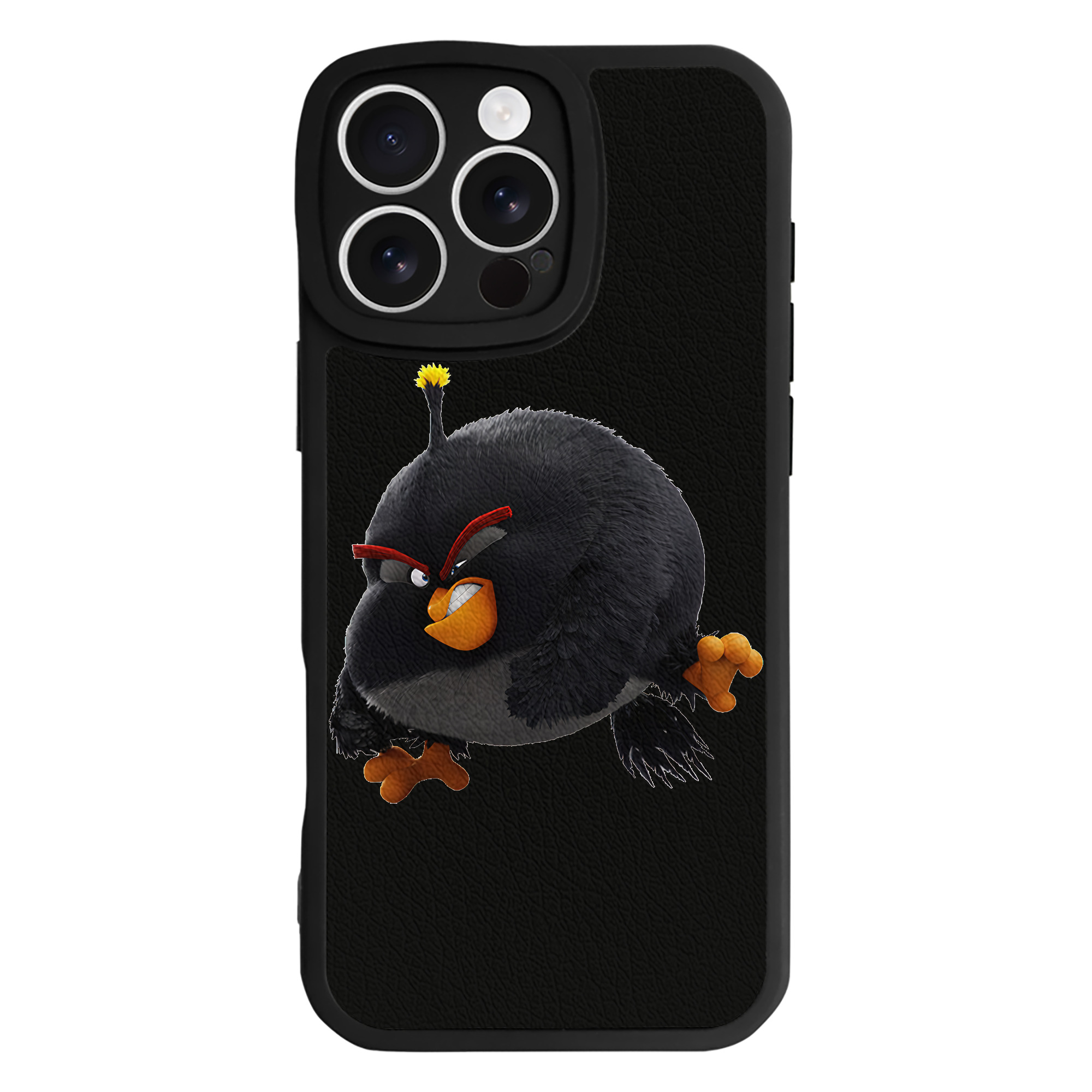（画像用） Angry Birds アングリーバード 【iPhone 16シリーズ対応】シリコンスマホケース（レザー調） 材質：シリコン